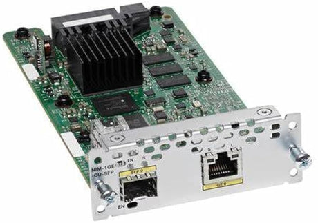 Cisco NIM-1GE-CU-SFP refurbished product front view