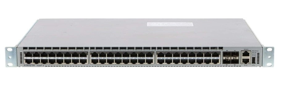 Arista DCS-7048T-A-R 48-Port 100/1000 RJ45 + 4x SFP+ Back-to-Front Airflow Switch w/ Dual PSU