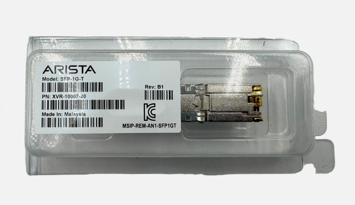 Arista SFP-1G-T 1Gbps 1000Base-T Copper SFP Transceiver Module
