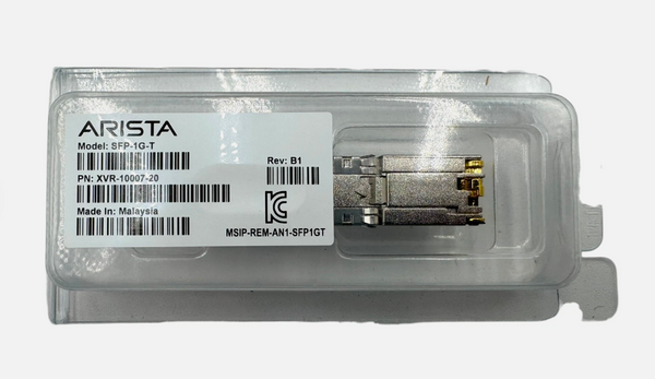 Arista SFP-1G-T 1Gbps 1000Base-T Copper SFP Transceiver Module