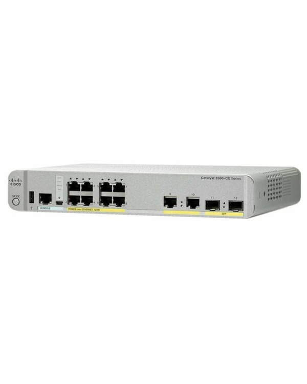 Cisco WS-C3560CX-8PC-S Refurbished — 8-Port PoE+ Compact Switch