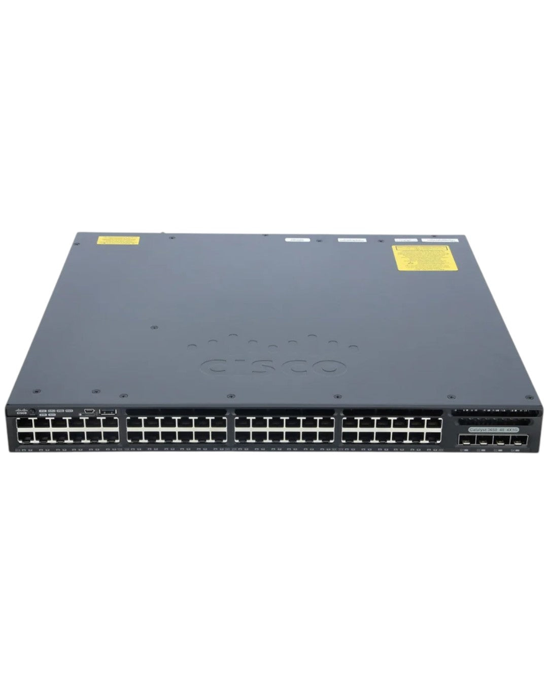Cisco WS-C3650-48FQ 48-Port PoE + 4x 10GB SFP+ w/ Dual AC Power