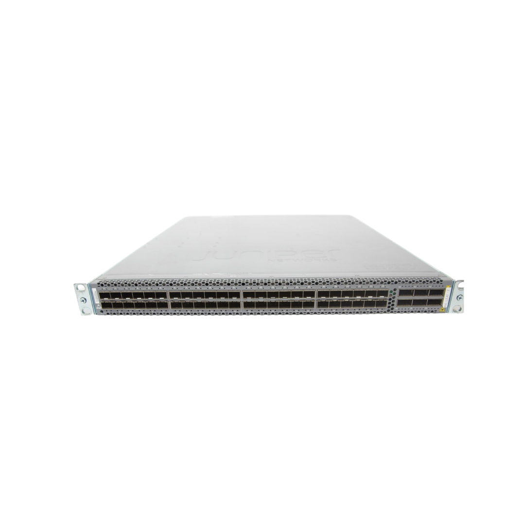 Juniper QFX5100-48S-AFI 48-Port SFP+/SFP ports, 6 QSFP ports, redundant AC power supplies, back-to-front airflow