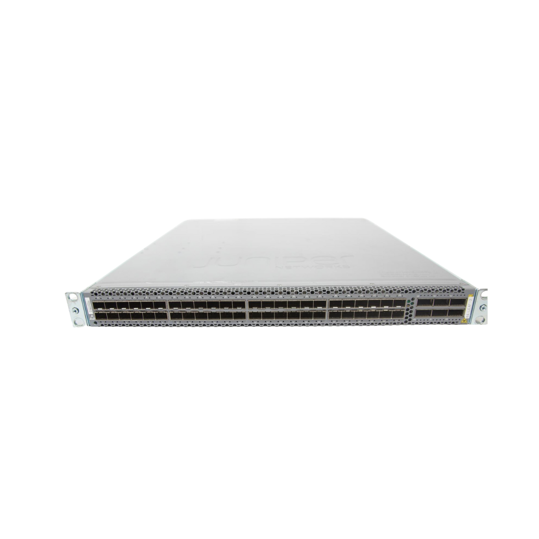 Juniper QFX5100-48S-AFO 48-Port SFP+/SFP ports, 6 QSFP ports, redundant AC power supplies, front-to-back airflow