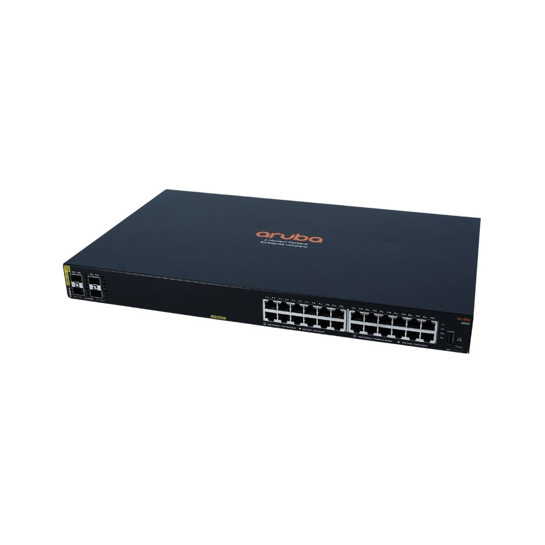 Aruba R8N87A Refurbished CX 6000 24G PoE 4SFP 370W Switch