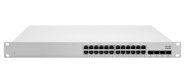 Meraki MS210‑24 refurbished product front view